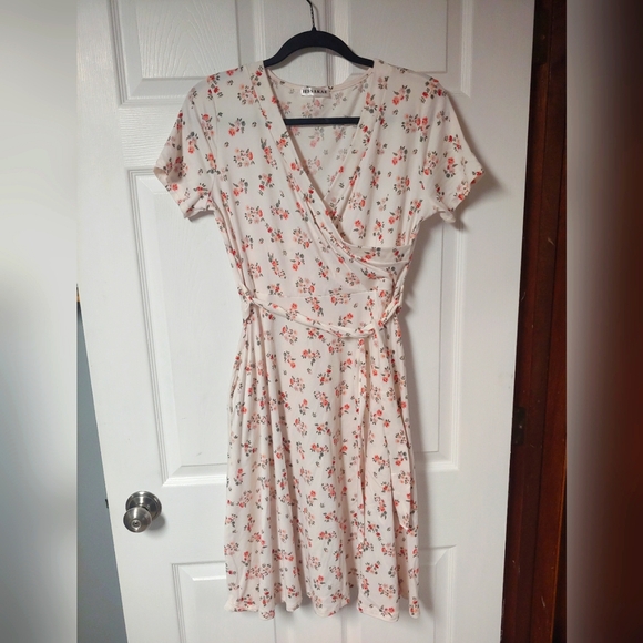 Floral JessaKae Faux Wrap Dress - Picture 1 of 7